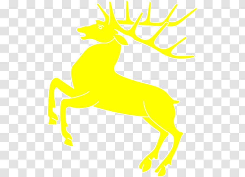Reindeer Antler Black And White Clip Art - Fictional Character - Yellow Cliparts Transparent PNG