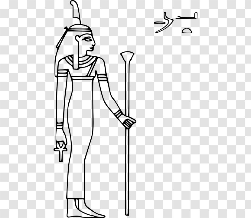 Ancient Egyptian Deities Isis Goddess Maat - Neck Transparent PNG