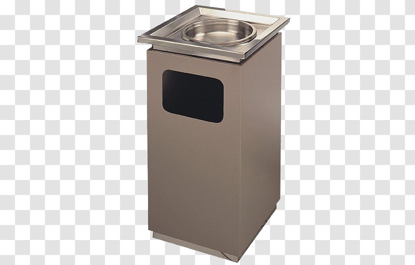 Waste Container Stainless Steel - Brown Trash Can Transparent PNG