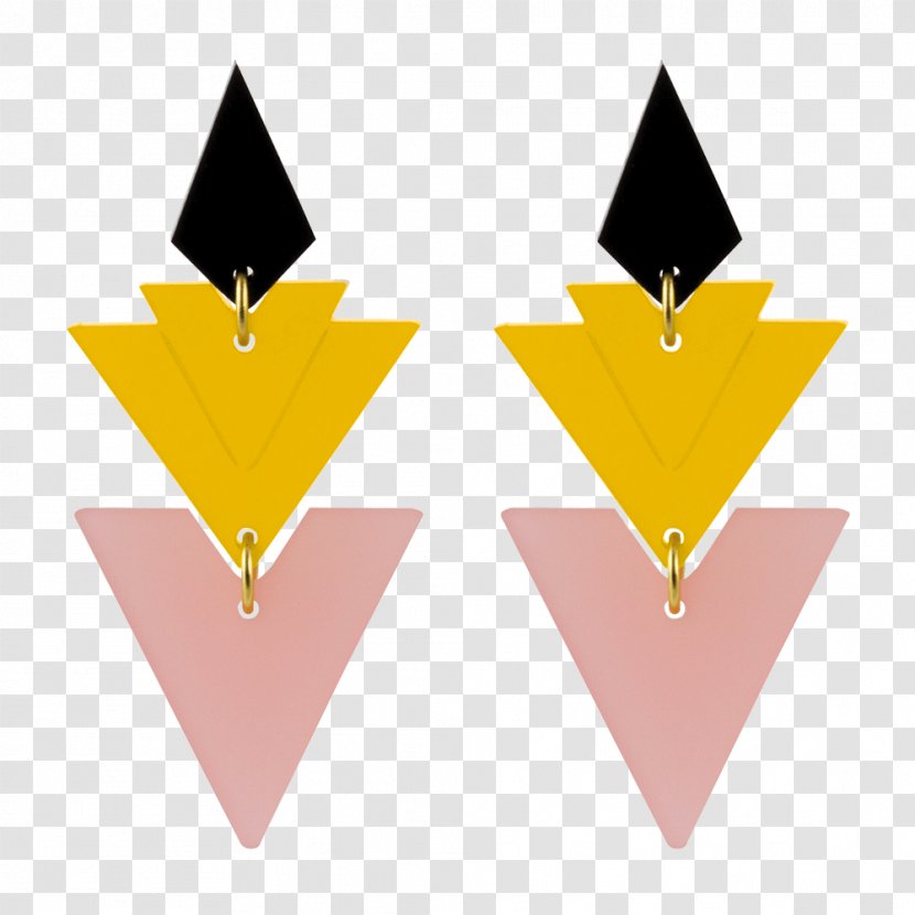 Earring Jewellery Gold Clothing Accessories Diamond - Triangle Transparent PNG