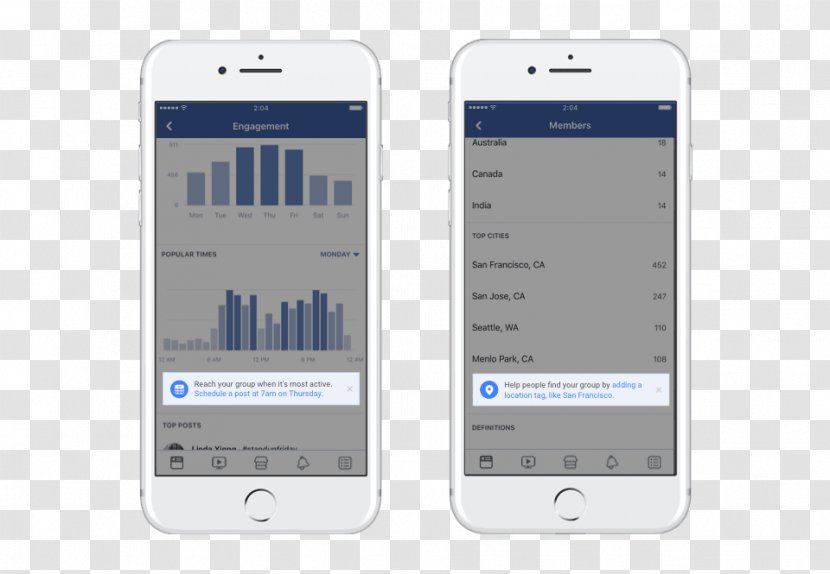 Social Media Smartphone Facebook Online Community Mobile App - Phones - Ios手机 Transparent PNG
