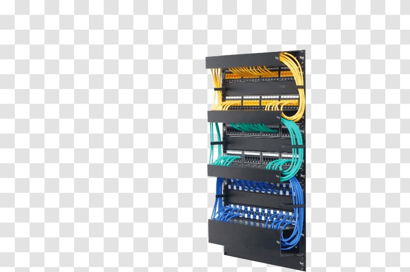 Structured Cabling Computer Network Electrical Cable 19-inch Rack Cables - Management - Fibra Optica Transparent PNG
