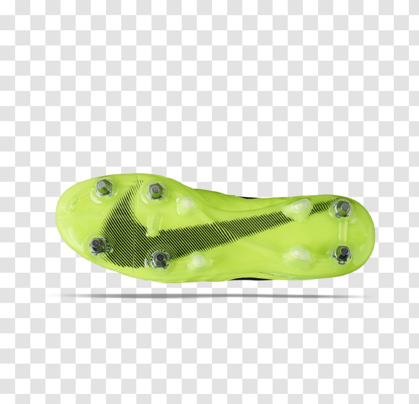 Nike Tiempo Green Shoe - Flipflops Transparent PNG