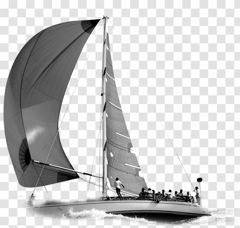 Sailing Ship Sloop Yawl - Boat - Sail Transparent PNG