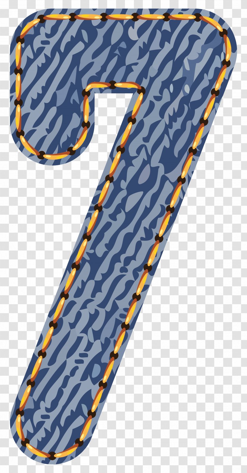Yellow Pattern - Albom - Jeans Number Seven Clipart Picture Transparent PNG