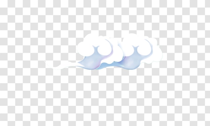 Pattern - Text - White Clouds Transparent PNG