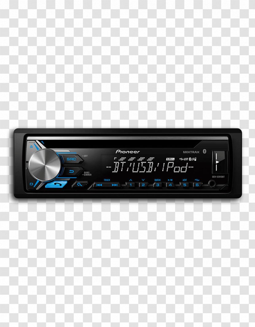 Vehicle Audio Pioneer Corporation ISO 7736 Radio Receiver DEH-X3910BT - Multimedia - Border Express Transparent PNG