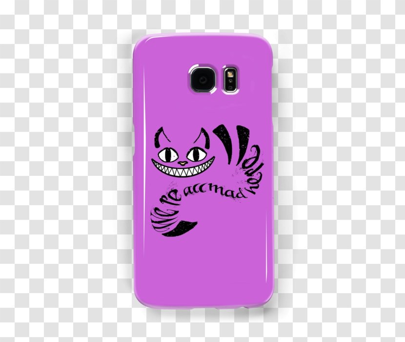 Cheshire Cat T-shirt Hoodie Mad Hatter - We Are All Here Transparent PNG