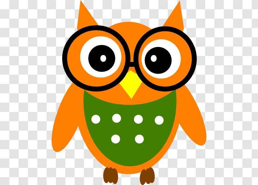 Owl Clip Art - Orange Transparent PNG