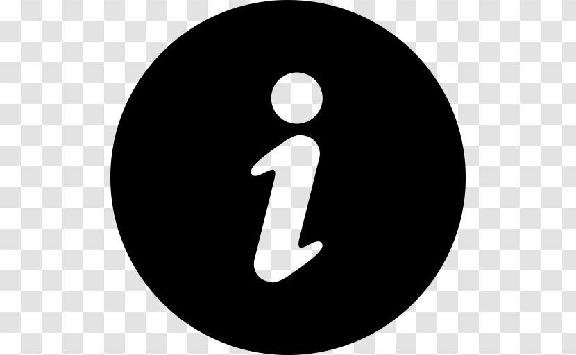 Information Emoticon - Logo - Black And White Transparent PNG