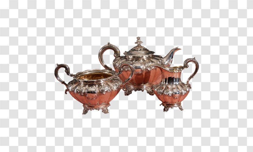 Teapot Tea Set Silver Tableware - Porcelain Transparent PNG