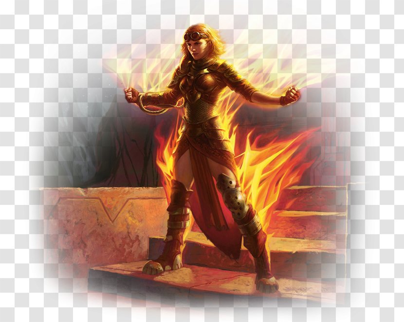 Magic: The Gathering Chandra, Roaring Flame Fire Of Kaladesh Planeswalker Magic Origins - Eric Deschamps - Blind Until We Burn Transparent PNG
