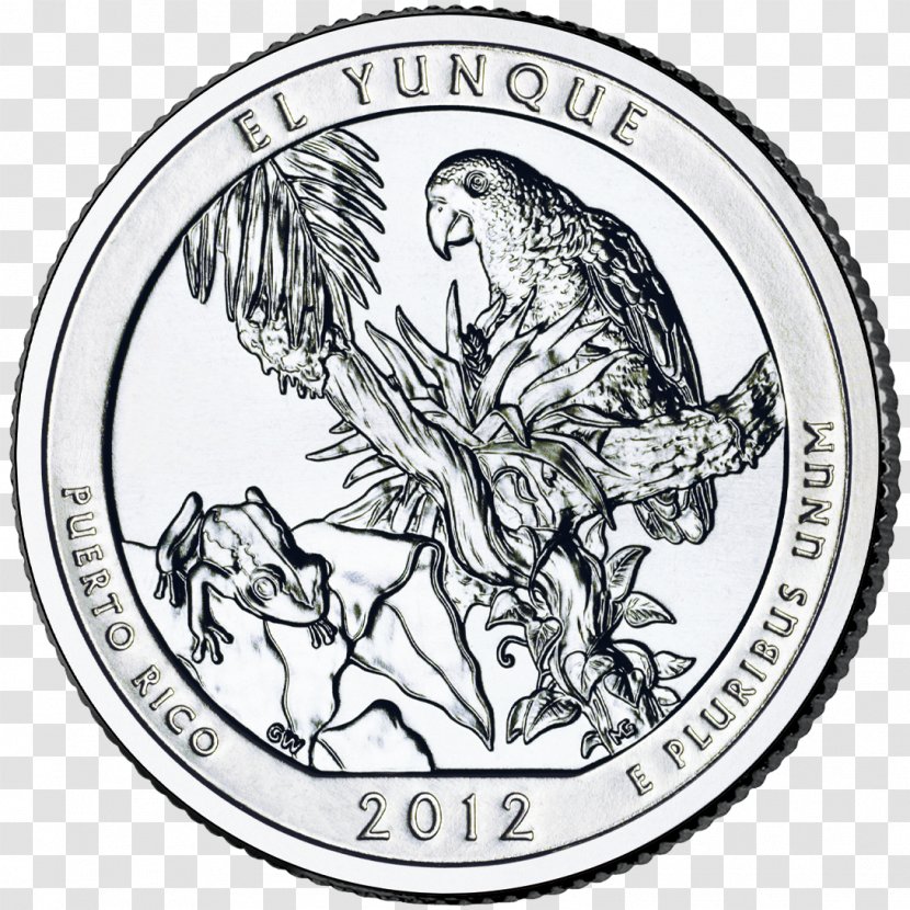 El Yunque National Forest Chaco Culture Historical Park Yosemite Denali And Preserve Quarter Transparent PNG