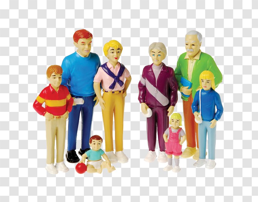 Action & Toy Figures Figurine Family Child Grandparent - Pretend Play Store Transparent PNG