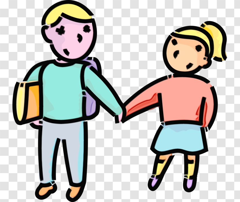 Kids Playing Cartoon - Brother - Happy Thumb Transparent PNG