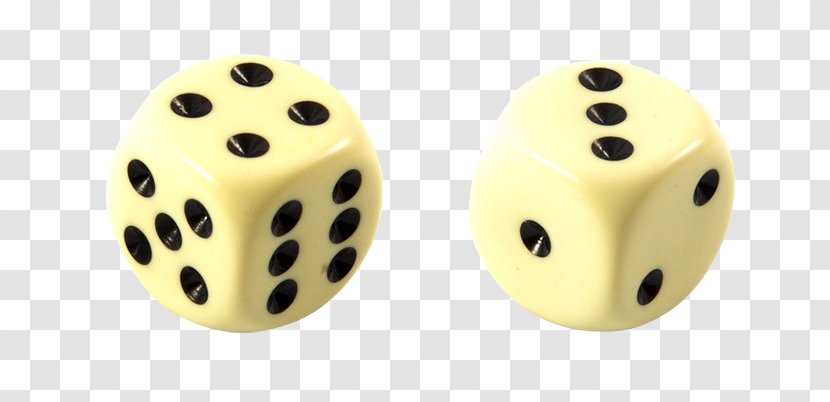 Dice Game - Yellow Fluorescent Transparent PNG