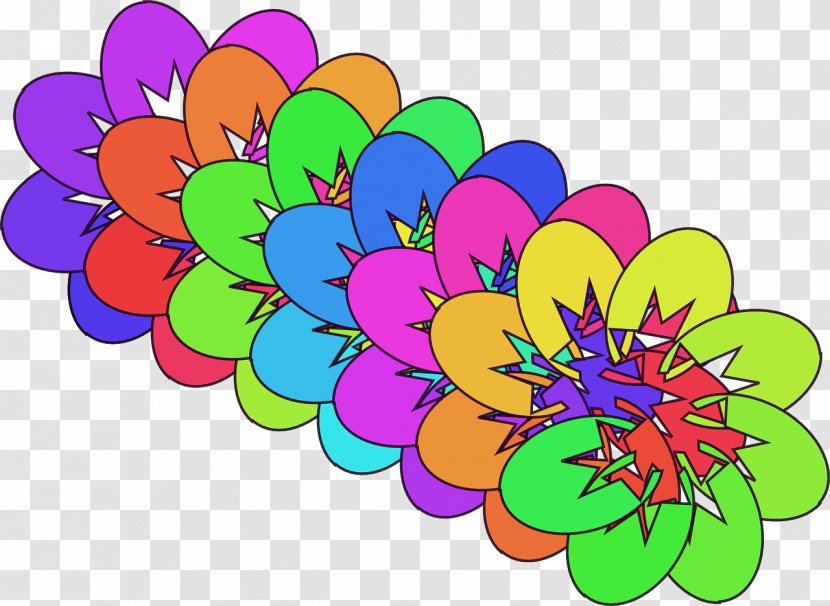 Rainbow Flower Floral Design Clip Art - Floristry Transparent PNG