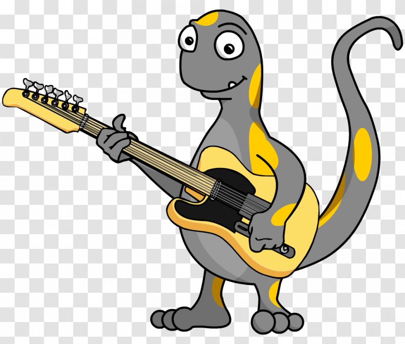 Salamander Cartoon Comics Hellbender - Guitar Vector Transparent PNG