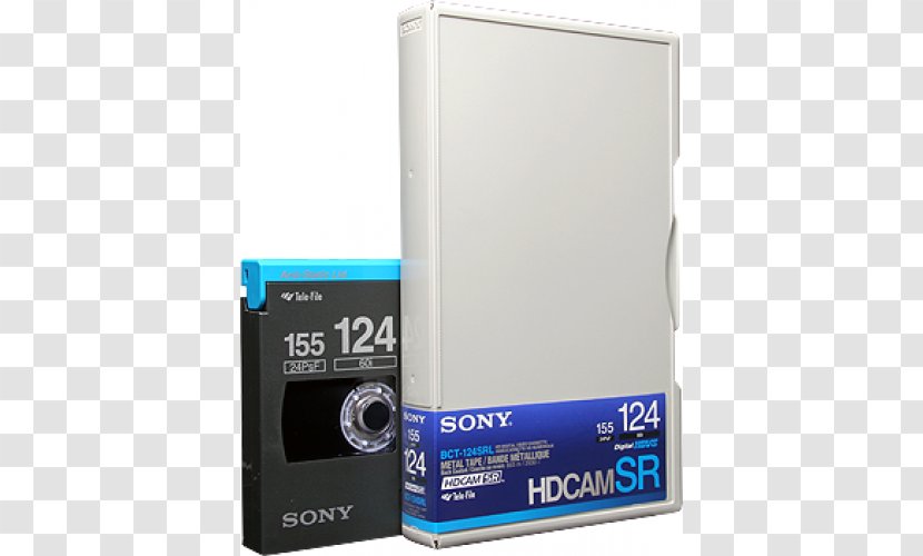 Sony 4 HDCam SR Videocassette BCT124SRL/4 Magnetic Tape Videotape - Technology - Hdv Transparent PNG