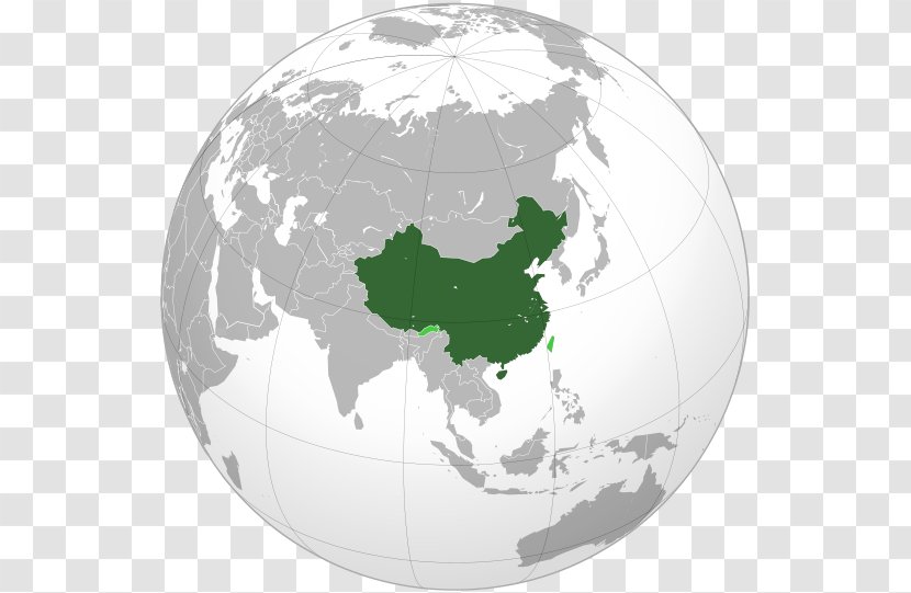 China Globe Orthographic Projection In Cartography Map - The Chinese People's Liberation Army Transparent PNG