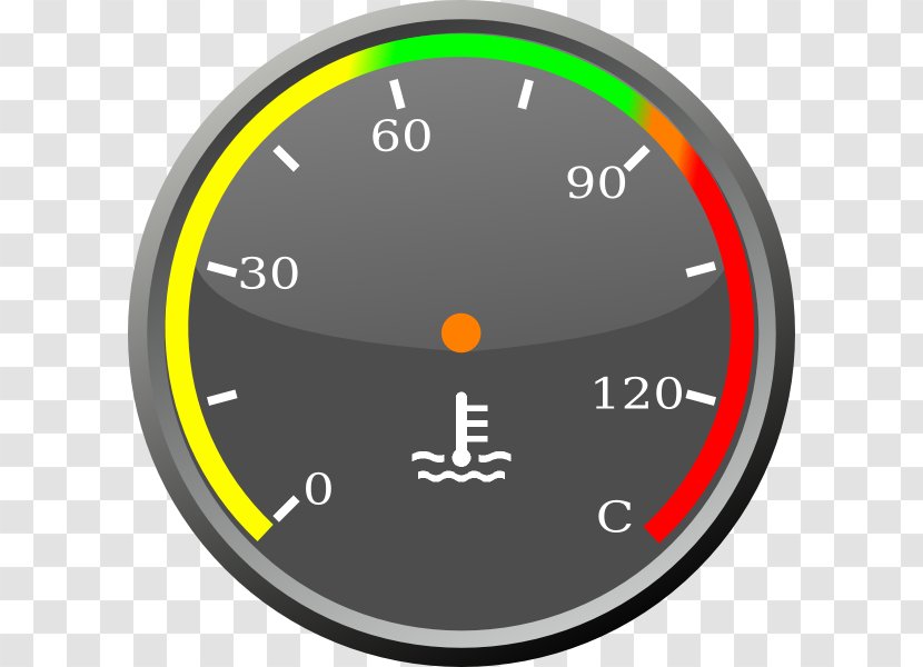 Gauge Temperature Clip Art - Tachometer - Atmospheric Thermometer Transparent PNG