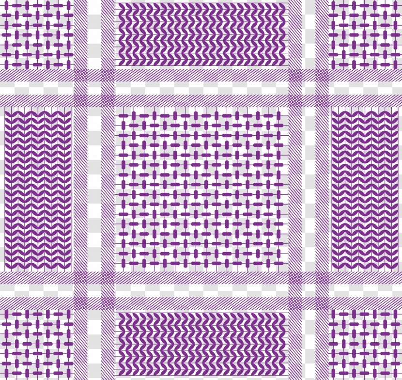 Bead Purple Keffiyeh Pattern - Geometric Headdress Transparent PNG