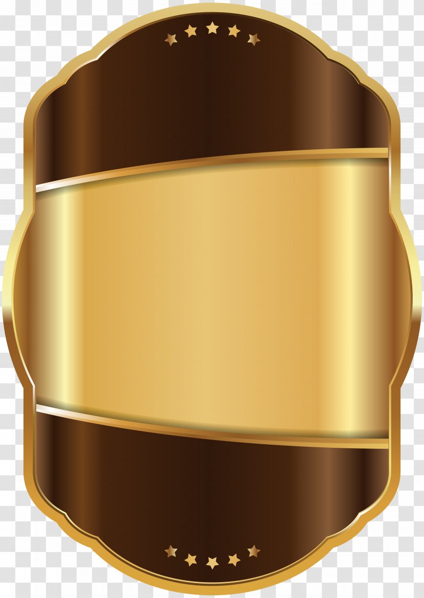 Label Gold Clip Art - Lapel Pin - Template Brown Image Transparent PNG