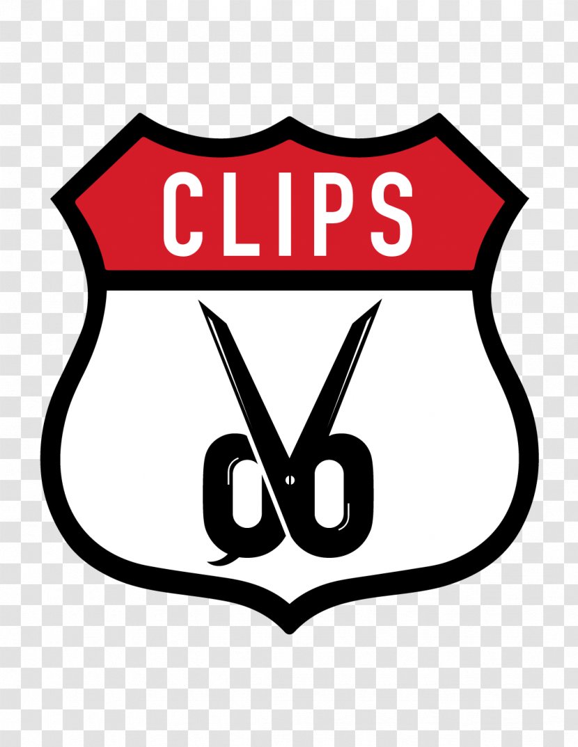 Clips On 66 Barber Hairstyle Razor - California - Route Logo Historic Transparent PNG