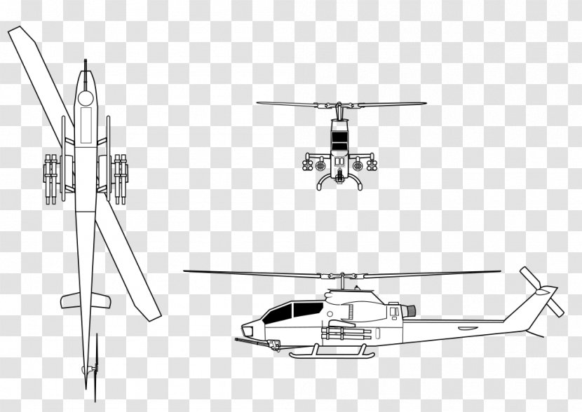 Helicopter Rotor Bell AH-1 Cobra SuperCobra Boeing AH-64 Apache - Rotorcraft Transparent PNG