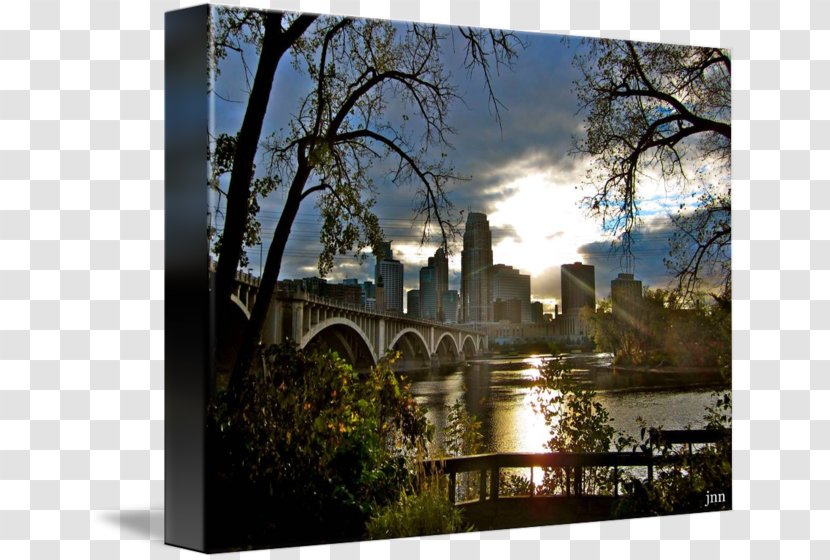 I-35W Saint Anthony Falls Bridge Main Gallery Wrap Mississippi River Interstate 35W - Tree - St Antony Transparent PNG