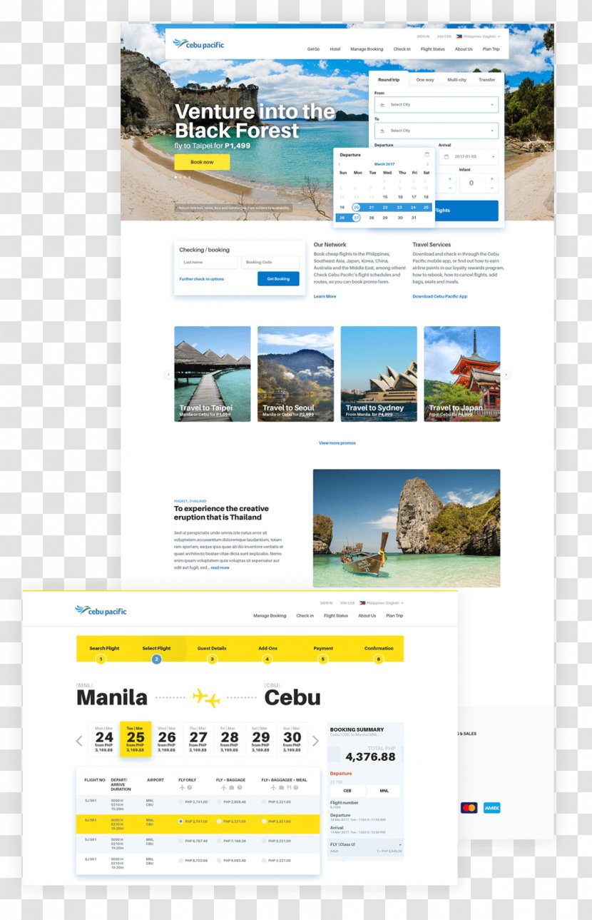 Cebu Pacific Business Airline Display Advertising Transparent PNG