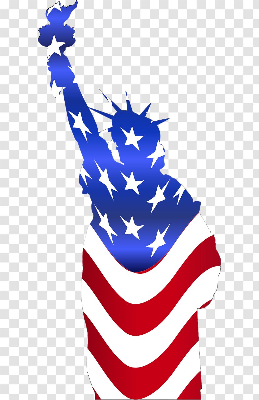 Statue Of Liberty Ellis Island Drawing Clip Art - Wing Transparent PNG