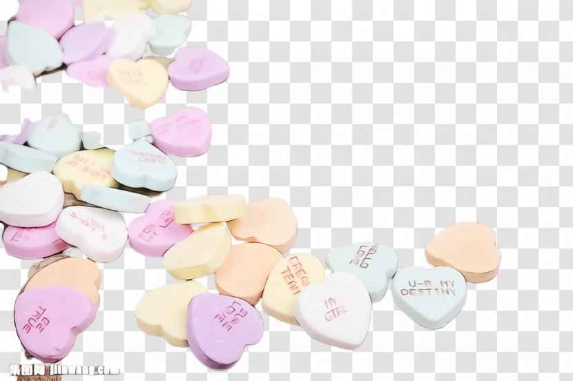 Heart Pink Sweethearts Confectionery Transparent PNG