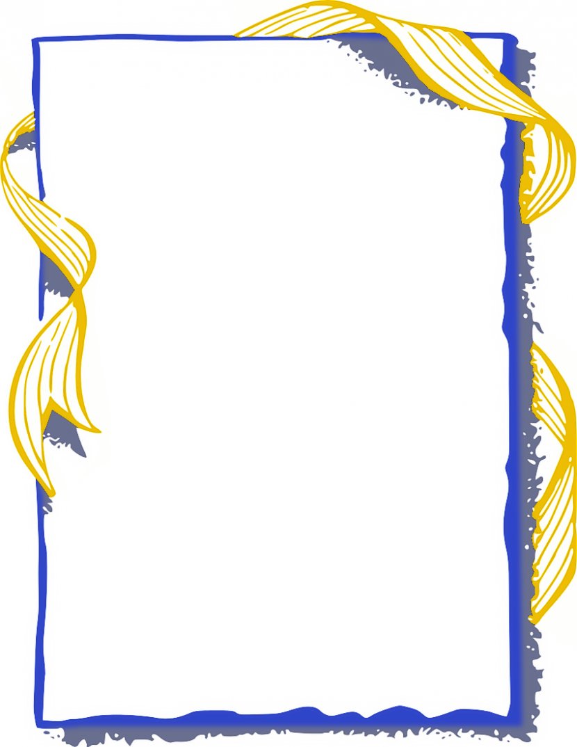 Blue Picture Frames Clip Art - Rectangle - Gold Cliparts Transparent PNG