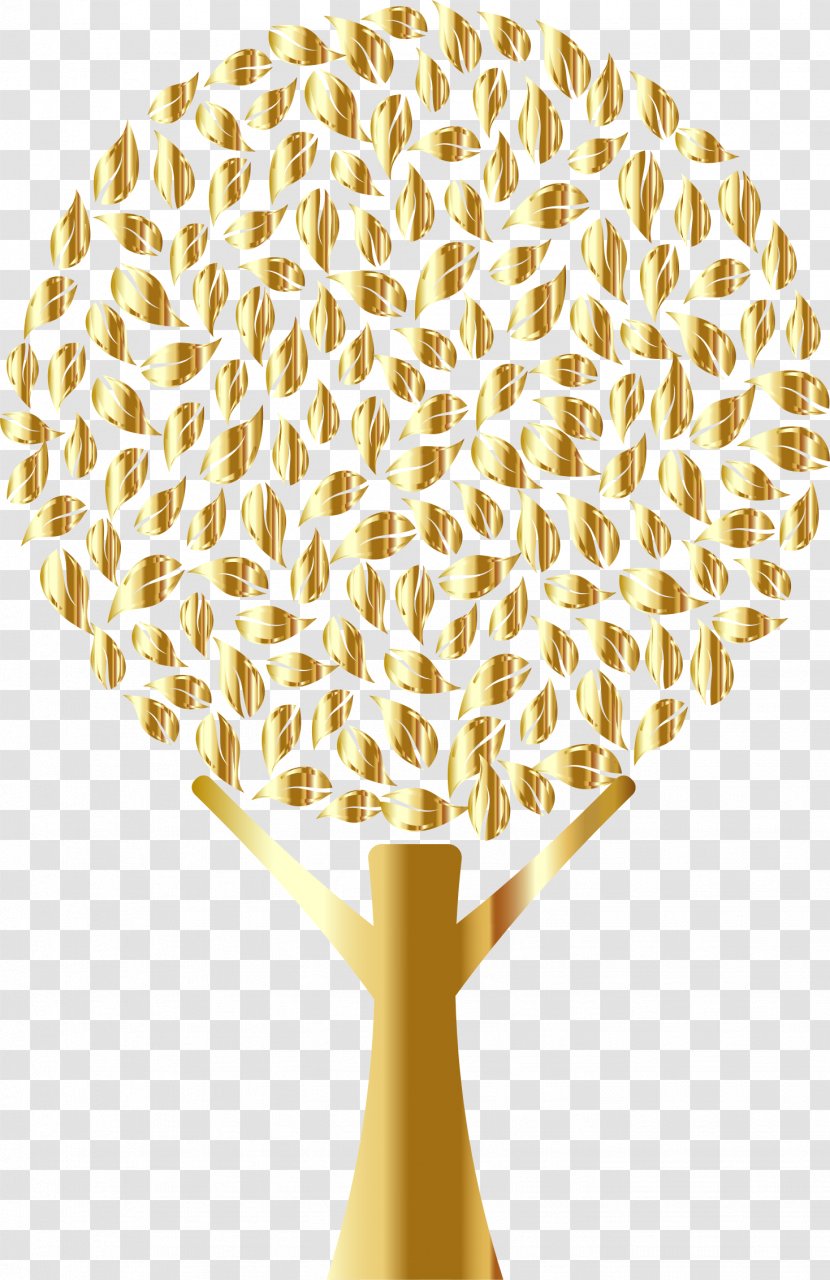 Desktop Wallpaper Gold Clip Art - Tree - Background Transparent PNG