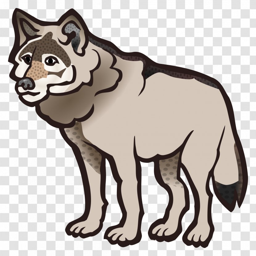 Dog Cartoon Clip Art - Big Cats - Wolf Cliparts Transparent PNG