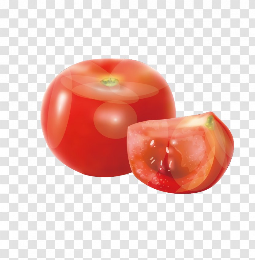 Tomato Vegetable - Apple - Cartoon Painted Fresh Tomatoes Transparent PNG