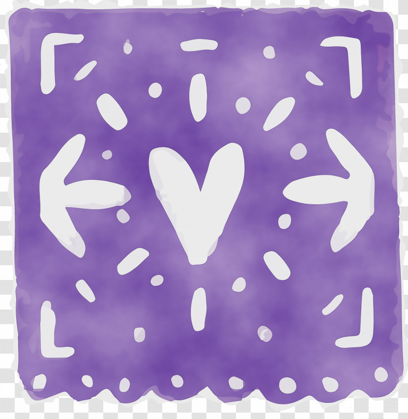 Pattern Purple Heart Transparent PNG