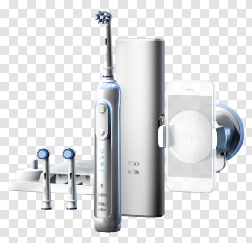 Electric Toothbrush Oral-B Genius 8000 Dental Care - Watercolor Transparent PNG