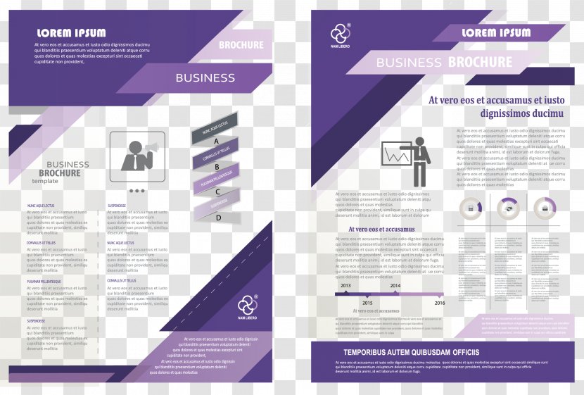 Brochure Flyer Poster - Frame - Fashion Business Single Page Transparent PNG