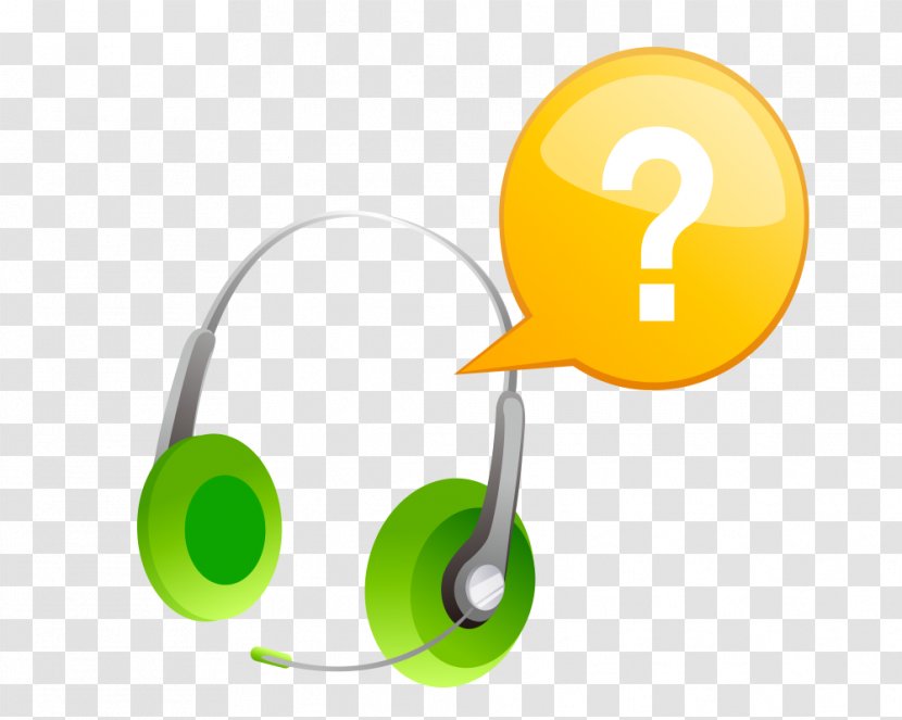 Headphones Clip Art - Yellow - Cartoon Green Transparent PNG