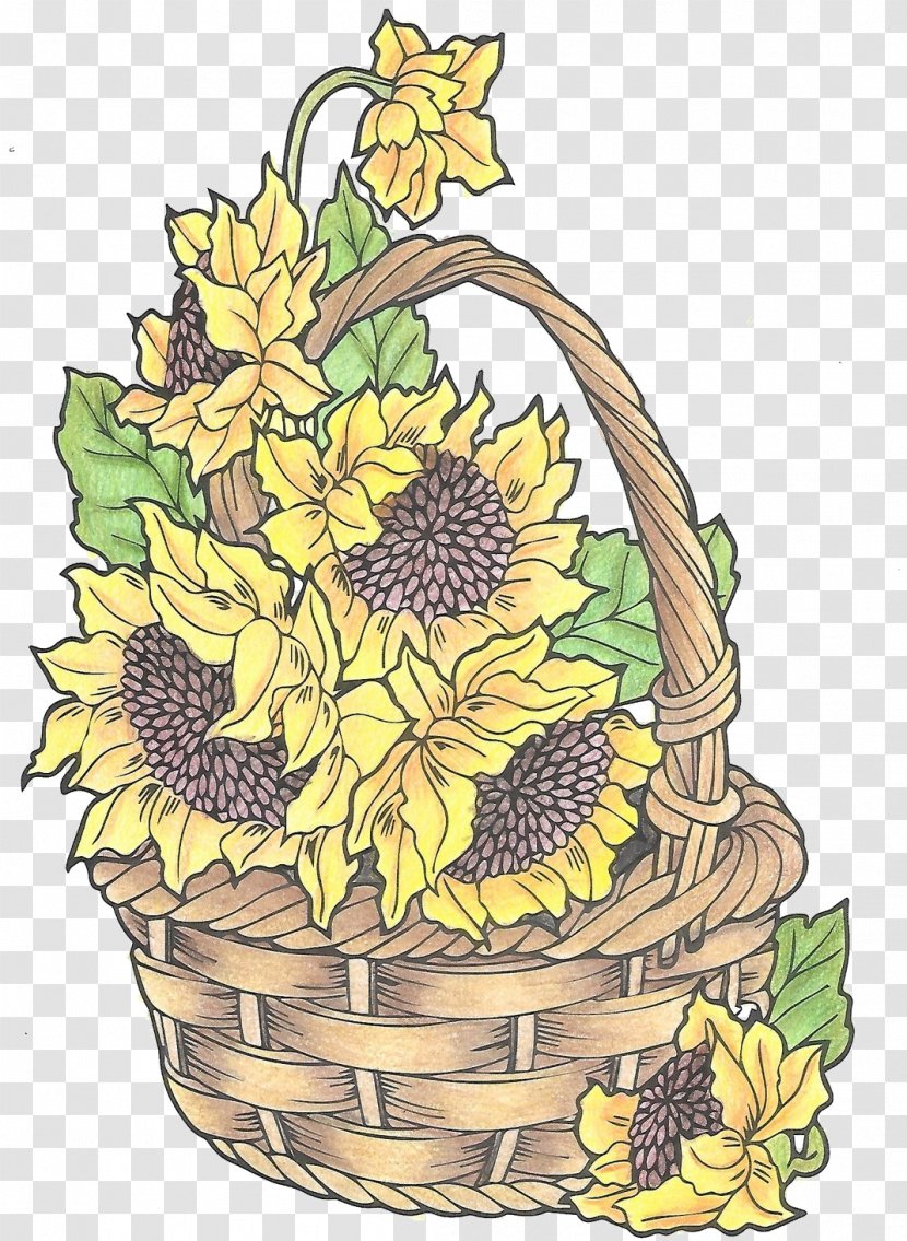 Floral Design Food Gift Baskets Cut Flowers Common Sunflower Transparent PNG