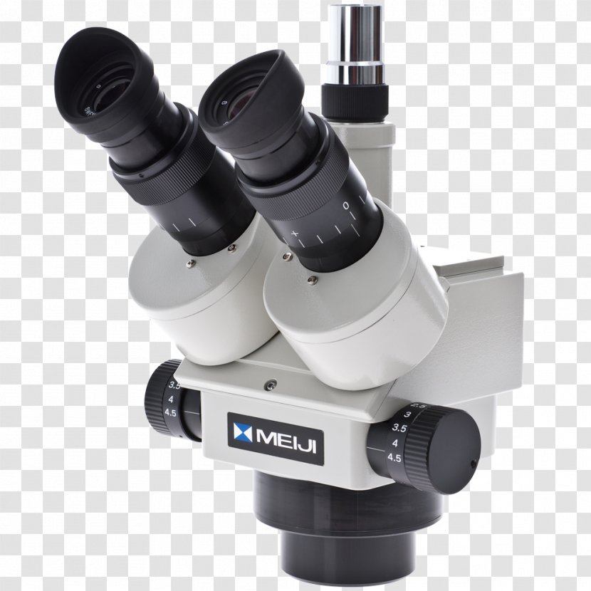 Stereo Microscope Zoom Lens Eyepiece Binoculars - Optical Transparent PNG