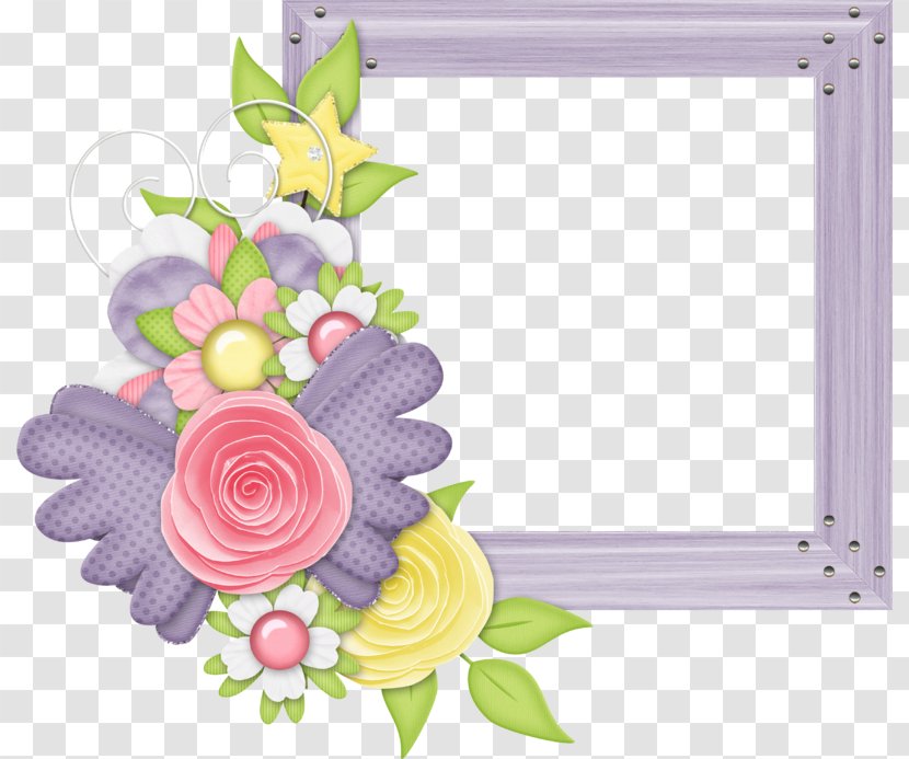 Picture Frames Floral Design Clip Art - Rose Transparent PNG