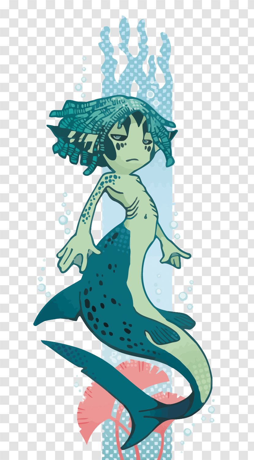 The Little Mermaid Cartoon Visual Arts Illustration - Hans Christian Andersen - Vector Shark Man Transparent PNG
