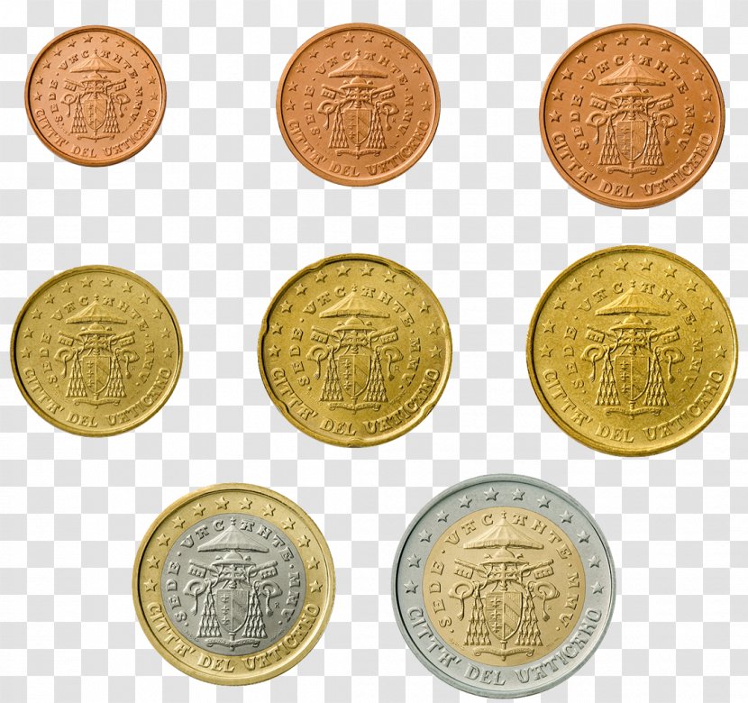 Vatican Euro Coins City 2 Coin Transparent PNG