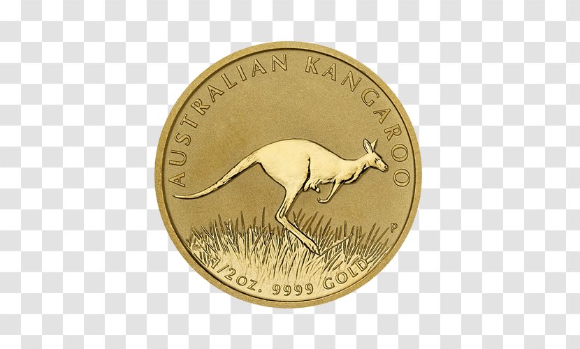 Gold Coin Krugerrand Silver - Legal Tender - Australia Kangaroo Transparent PNG