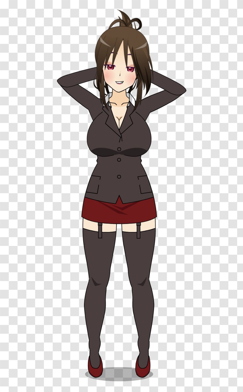 Yandere Simulator Brown Hair Black Chestnut - Cartoon - Teacher Male Transparent PNG