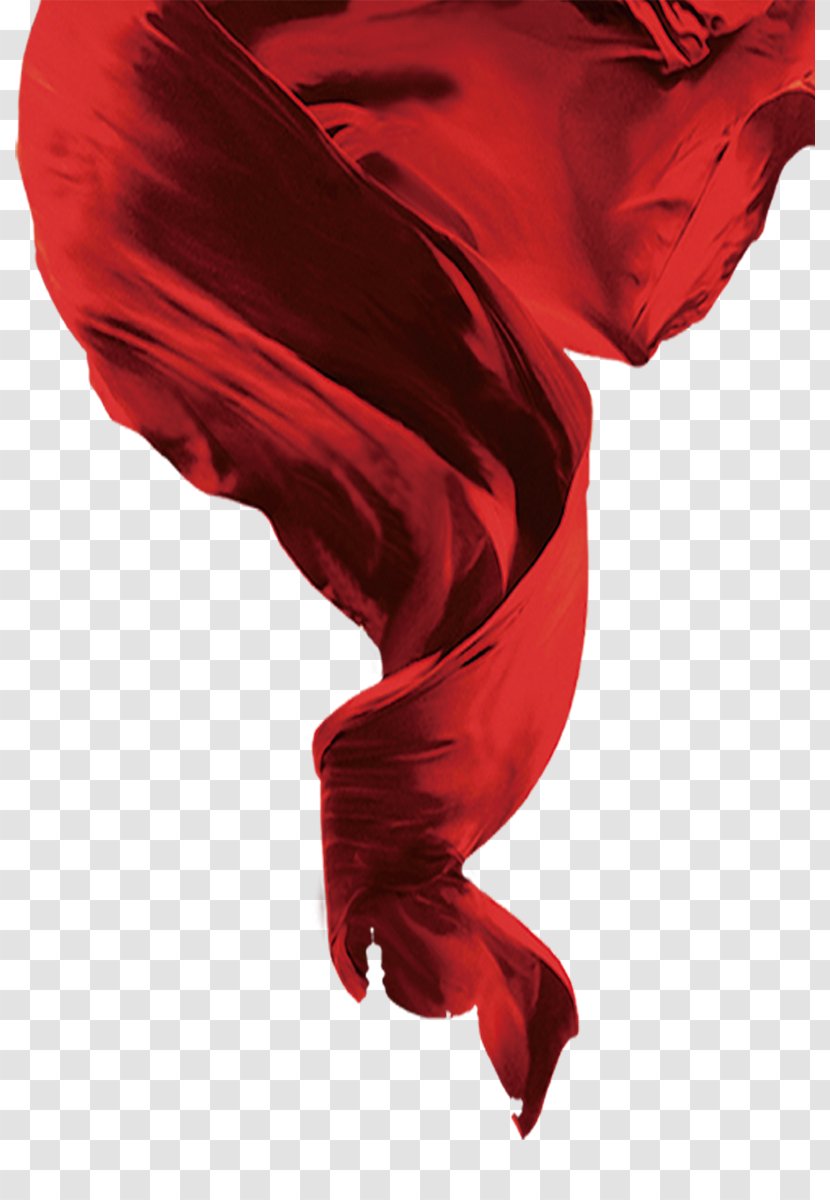 Red Ribbon - Shoulder - Chinese Wind Flag Transparent PNG
