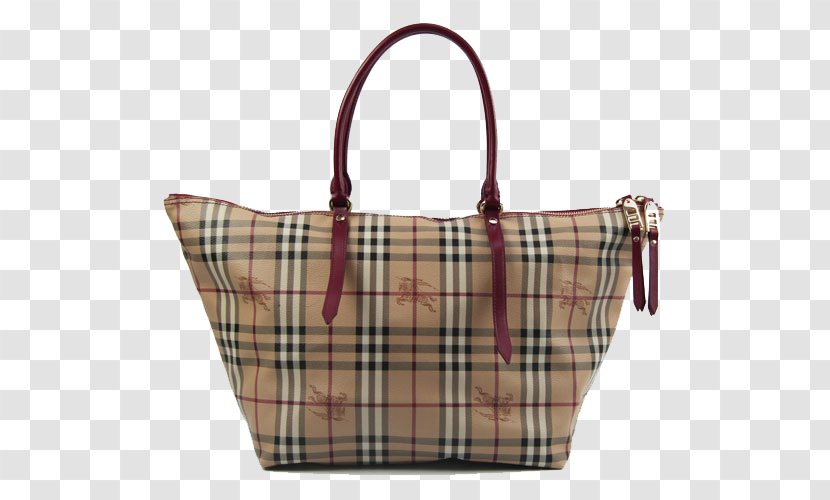 Tote Bag Burberry Handbag Tartan - BURBERRY Shape Basket Transparent PNG